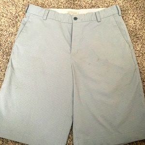 Nike Golf Dri-Fit shorts. Size Men’s 30. Light blue stripes with grey.